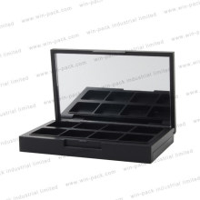 Wholesale Black Color Makeup Eyeshadow Palette Packaging with Mirror